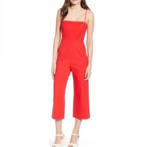ASTR The Label Red Crop Jumpsuit!